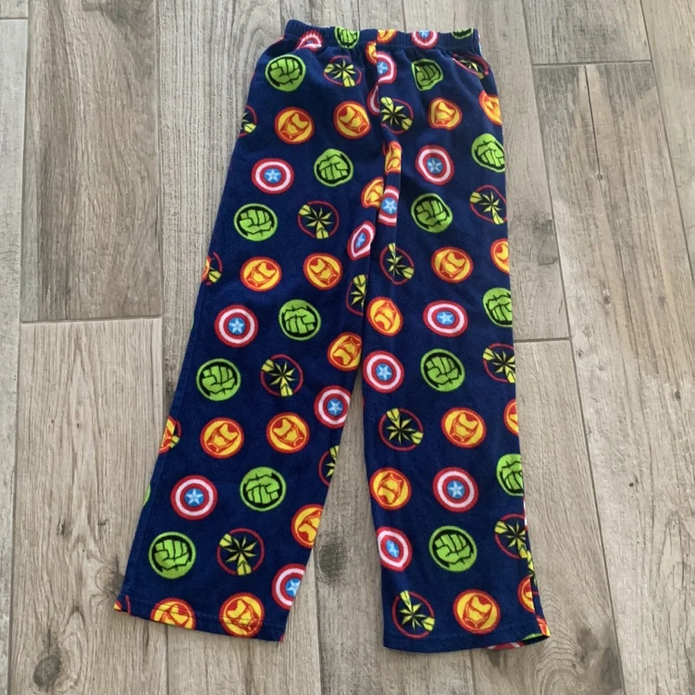 Avengers flannel pj bottoms, sz 8
